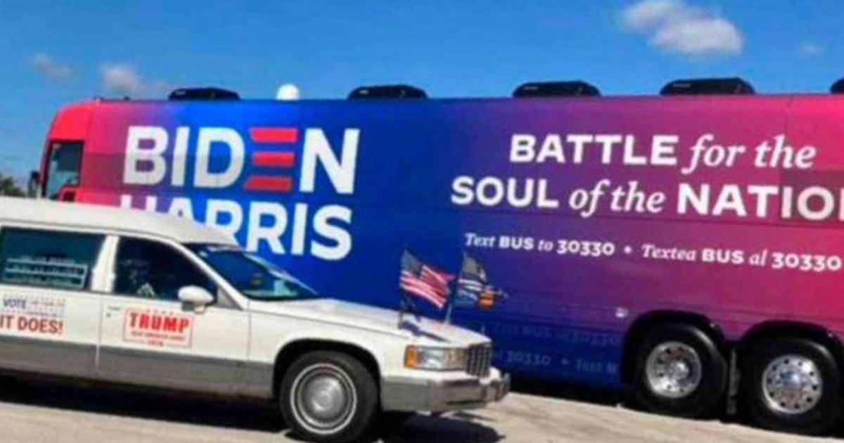 FBI investigating after Biden bus surrounded by Trump supporters